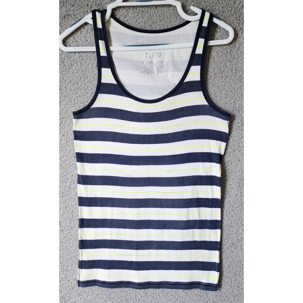 Vtg Y2k Aeropostale Women's XL Sleeveless Scoop Neck‎ Tank Top Layering Striped